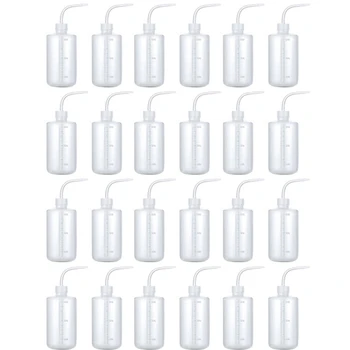 24ШТ 500 мл Бутылка для мытья Жидкостей Бутылка Лабораторные бутылки для мытья Экономичная Пластиковая Бутылка для Отжима Изображение