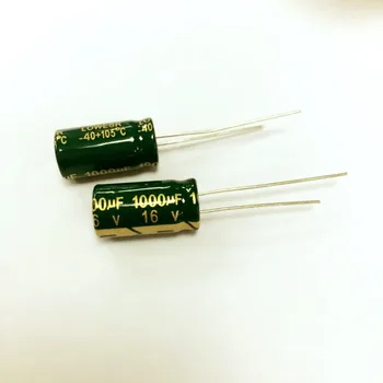 100ШТ 1000 мкФ 16 В 8X16 Алюминиевый электролитический конденсатор с НИЗКИМ ESR Изображение