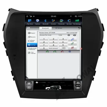 AOONAV 10,4 дюймовый автомобильный авторадио DVD-плеер для IX45 Santa Fe 2013-2018 GPS навигация вертикальный экран стерео Android 9,0 Изображение