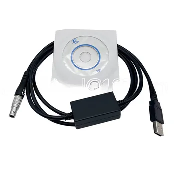 Совершенно НОВЫЙ USB-кабель для загрузки данных для геодезического тахеометра Leica, эквивалентный GEV189 (734700) 0.B 5-контактный USB-кабель leica Изображение