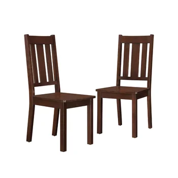 Обеденный стул Bankston, набор из 2-х, прочный и долговечный, 33,5 фунта, Легко монтируется, 18,00x21,00x38,00 дюймов Изображение