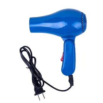 Мини-профессиональный Фен для волос с насадкой 220 В EU Plug Складной Дорожный бытовой электрический фен для волос Изображение