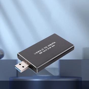 Мини-SSD MSATA к USB 3,0 Чехол Для жесткого диска Беспроводной SSD Конвертер Адаптер Корпус PCI-E для твердотельного накопителя MSATA 30*30/50 Изображение
