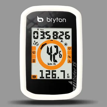 Велосипед R15 Силиконовый Резиновый Защитный Чехол с Жидкокристаллической Пленкой для Экрана Bryton Rider 15 Bike Cycling GPS Computers Smart Cover Изображение