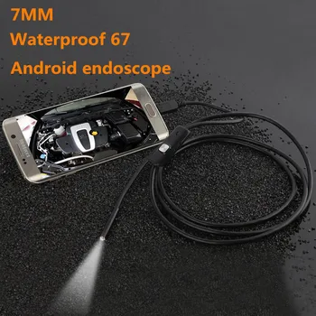 HD Водонепроницаемый Мини Микро Android Видео USB Эндоскоп Бороскоп Инспекционная Промышленная Камера 6 LED US 7 мм Объектив 3,5 М Кабель Изображение