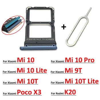 Новинка Для Xiaomi Redmi K20 K20 Pro Для Xiaomi Mi 9T Держатель Лотка для SIM-карты Для Xiaomi Mi 10 Mi10 Pro 10T Lite Poco X3 Изображение