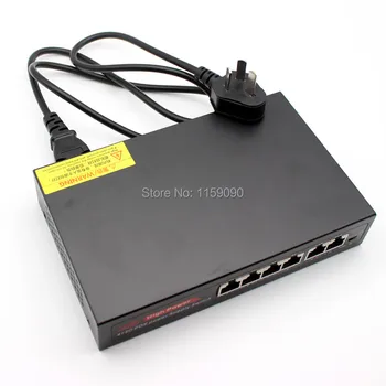 24 16 8 4 Порта Smart POE switch Источник питания DC52V Ethernet 10/100 Мбит/с IEEE802.3af/at для IP-камеры Изображение