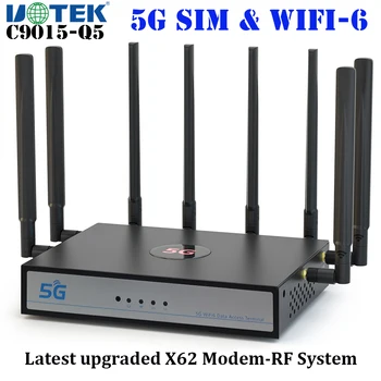 UOTEK 5G Sim CPE Wifi 6 Маршрутизатор 8 Антенн Гибридная Сетка SA NSA 3,4 Гбит/с Беспроводной Модем X62 Повышенной Емкости Smart System 4G LTE Изображение