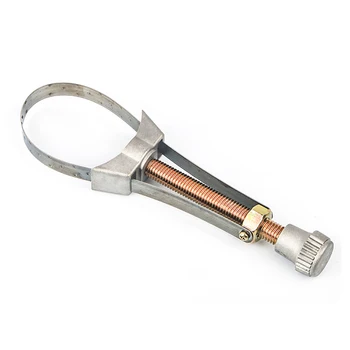 Инструмент Для снятия масляного фильтра автомобиля, гаечный ключ с регулируемым диаметром от 65 мм до 155 мм, Инструмент для ремонта гаечного ключа масляного фильтра Изображение