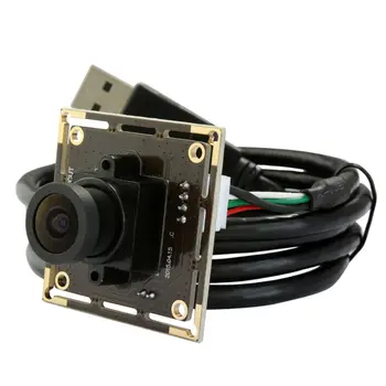 Модуль USB-камеры 38 мм x 38 мм, модуль CMOS-камеры высокой четкости, видеокамера ELP store с широкоугольным объективом 2,1 мм Изображение