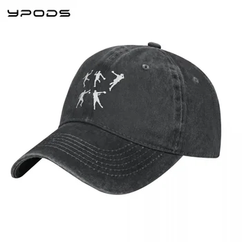 Гандбольная винтажная бейсбольная кепка, Моющаяся хлопковая регулируемая кепка, шляпы для мужчин Изображение