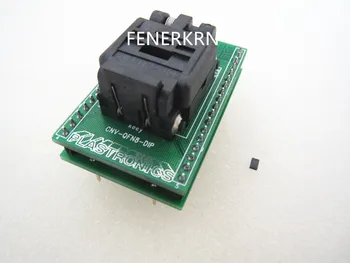 Раскладушка QFN8/DIP8 USON8/DIP 3*3*0.65 ММ стенд для тестирования горения микросхем с гнездом для подключения адаптера в наличии Бесплатная доставка Изображение