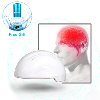PBM 810nm Инфракрасный Светотерапевтический Шлем Neurofeedback для лечения Аутизма Паркинсона Мигрени Без Богатой Водородом Чашки Воды Подарок Suyzeko Изображение