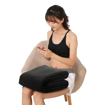 Сауна FengQingYang наградная теплая уменьшая хлопок сауны электрического одеяла черный для сауны одеяла Изображение