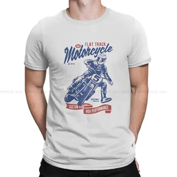 Мотоциклетная креативная футболка для мужчин, футболка из полиэстера с Дрифтом, круглый вырез, хип-хоп, подарки на День Рождения, уличная одежда Изображение