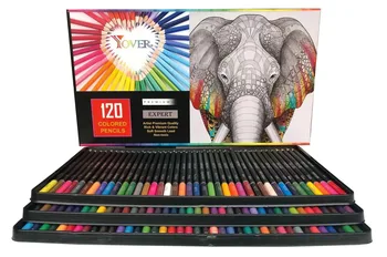 Набор цветных карандашей Yover, 120 шт., набор красок, Профессиональные цветные карандаши для художников, детей, взрослых, для раскрашивания эскизов и рисования Изображение