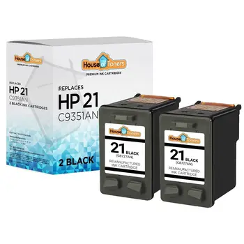 Чернильный картридж BLK для HP 21 C9351AN для HP Deskjet F2180 D1460 D1560 2-PK Изображение
