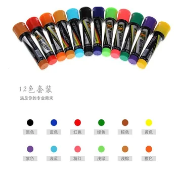 Маркер высшего качества, 12 цветов, художественные рекламные ручки, маркер для рисования, ручка для рисования от руки, ручка для рекламного плаката Изображение