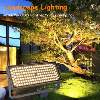 Проекционная лампа для наружных стен во дворе Наружный Водонепроницаемый светодиодный прожектор Супер Яркий Проекционный свет Садовые ландшафтные огни Изображение