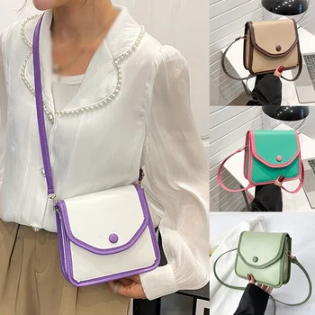 Женская сумка через плечо, женская повседневная винтажная сумка, Небольшая посылка, сумки на плечо для диких каникул, сумка в цвет Изображение
