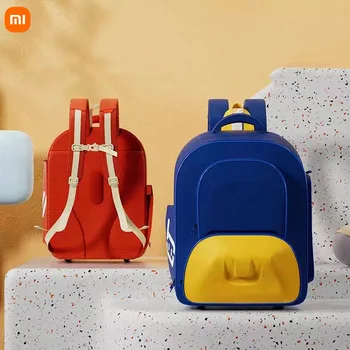 Xiaomi, Декомпрессионный Антибактериальный рюкзак большой емкости, Детский школьный рюкзак, Легкий водонепроницаемый детский рюкзак 40Л Изображение