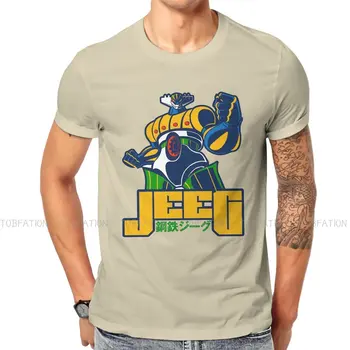 Футболка Jeeg из 223 стали, классическая футболка в стиле панк высокого качества, мужская одежда Оверсайз с круглым вырезом Изображение