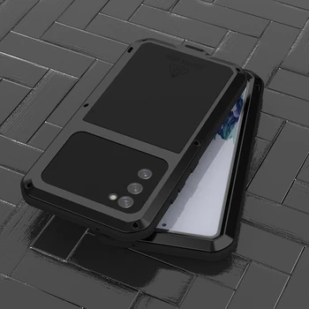 Горячий 360 Защитный Металлический Чехол-бак для Samsung Galaxy S20 FE S10 S9 S8 Plus Note 8 9 10 Lite 20 Ultra Pro 5G Бронированный Чехол Изображение