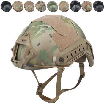 Военный тактический шлем, Страйкбол, Быстрый MH, пейнтбол, CS, Спортивная Армейская Боевая игра, Защитный шлем Изображение