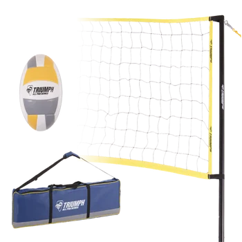 Стильный волейбольный набор профессионального качества для соревнований с волейбольным мячом официального размера, мощным насосом и мягкой переноской Sport B Изображение