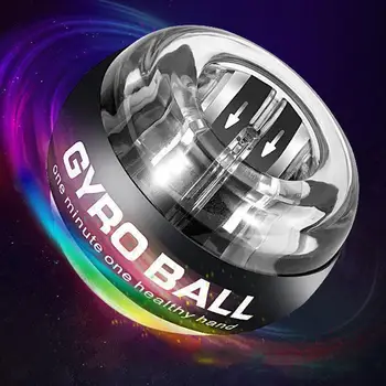 Автозапуск Powerball Запястье Силовой Гироскоп Мяч Для Укрепления Предплечья СВЕТОДИОДНЫЙ Гироскоп Мяч Для Мышц Рук Тренажер Для Фитнеса Изображение