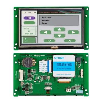8-дюймовый ЖК-модуль с сенсорной панелью HMI с последовательным интерфейсом и высоким разрешением 800 * 600 для промышленного использования Изображение