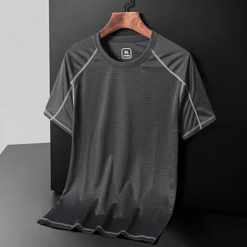 MRMT 2023, Новая мужская быстросохнущая футболка, Женская Ледяная Шелковая футболка с короткими рукавами, Спортивный топ для бега на открытом воздухе, Одежда для йоги, Мужская Изображение