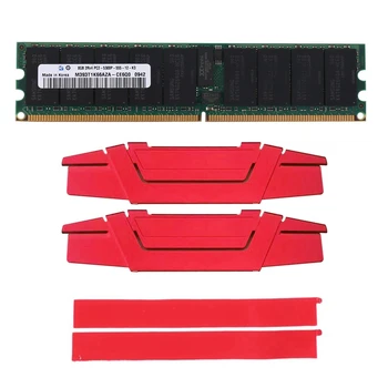 2X DDR2 8GB 667MHz RECC RAM + Охлаждающий Жилет PC2 5300P 2RX4 REG ECC Серверная память RAM Для рабочих станций Изображение