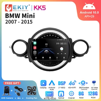 EKIY KK5 Android Автомобильный Радиоприемник Для BMW MINI COOPER R56 R60 2007-2014 QLED Мультимедийный Видеоплеер Навигация GPS Авто Carplay 2Din Изображение