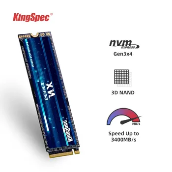 KingSpec SSD M2 NVME 512 ГБ 256 ГБ 1 ТБ Ssd M.2 2280 PCIe 3,0 SSD Nmve M2 Жесткий Диск Внутренний Твердотельный накопитель для Ноутбука Изображение